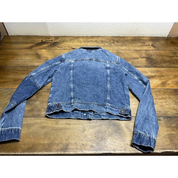 Free People Rumors Denim Jacket Indigo Boho Western Size XS - Picture 11 of 15